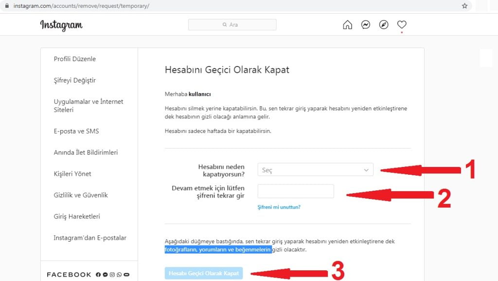 Durduk Yere İnstagram Hesabım Kapatıldı-